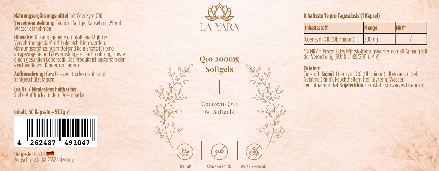 Coenzym Q10 200mg - 60 Softgels